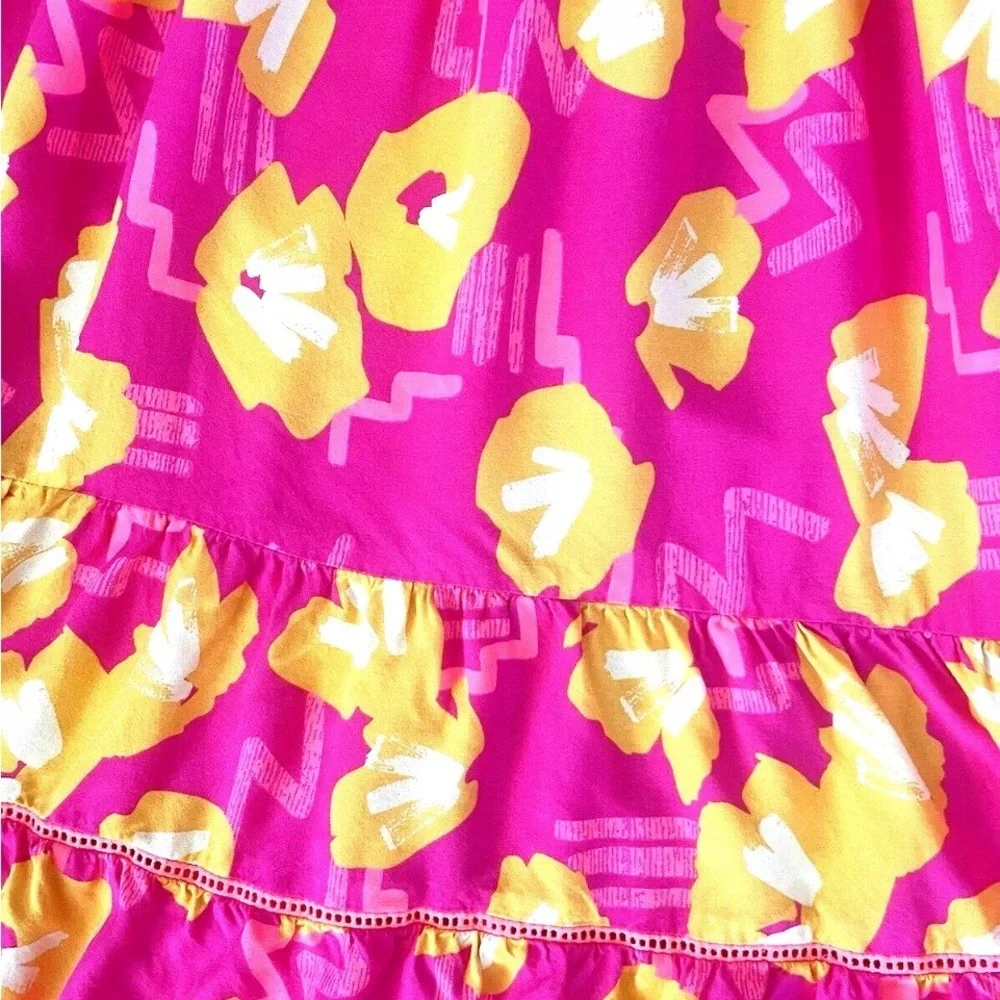 Cat & Jack Pink and Yellow Floral  Dress - Picture 2 of 6